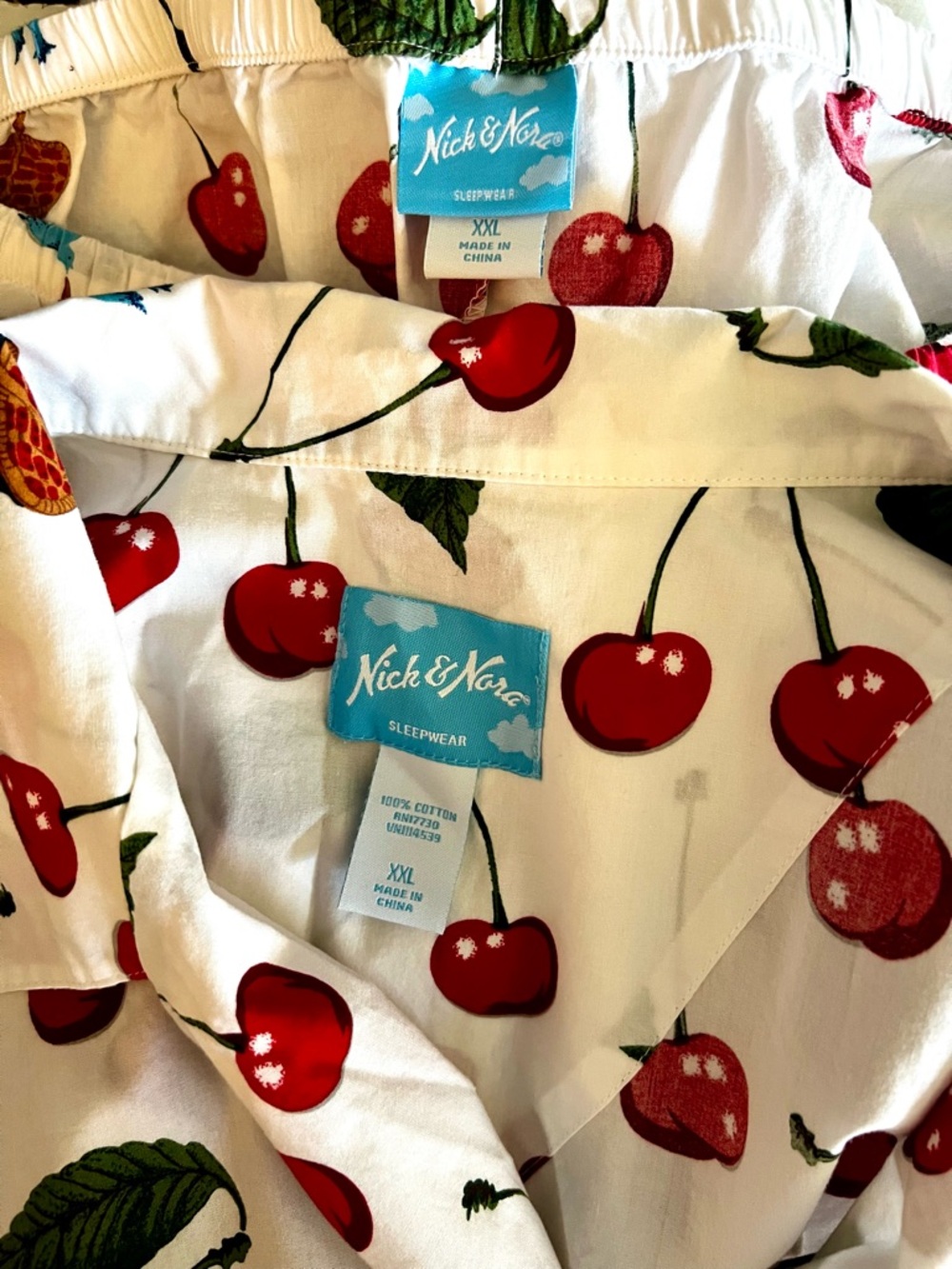 Nick & Nora - Cherry Pie Ruffle Pajama Set